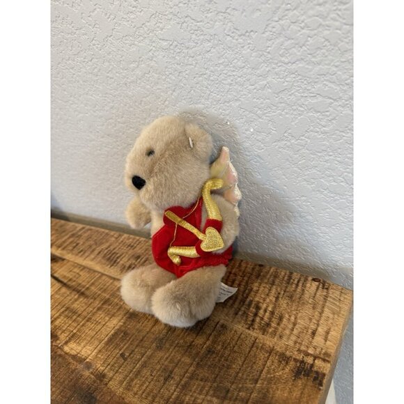 Starbucks Plush Bearista Bear 13th Edition Cupid Valentine 2001 Bow Arrow - Picture 2 of 8